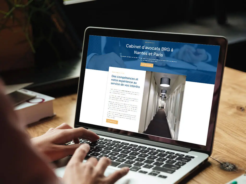 Cabinet d'avocats BRG, site créé par Clément Larchevêque