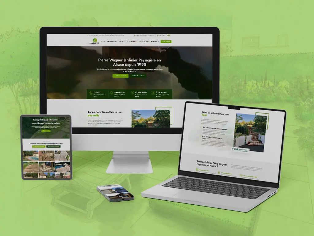 Pierre Wagner Paysagiste, site créé par Clément Larchevêque