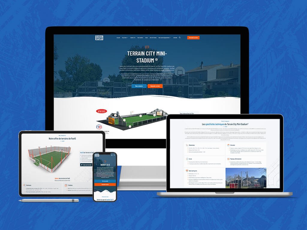Terrain Multisports par Casal Sport, site créé par Clément Larchevêque